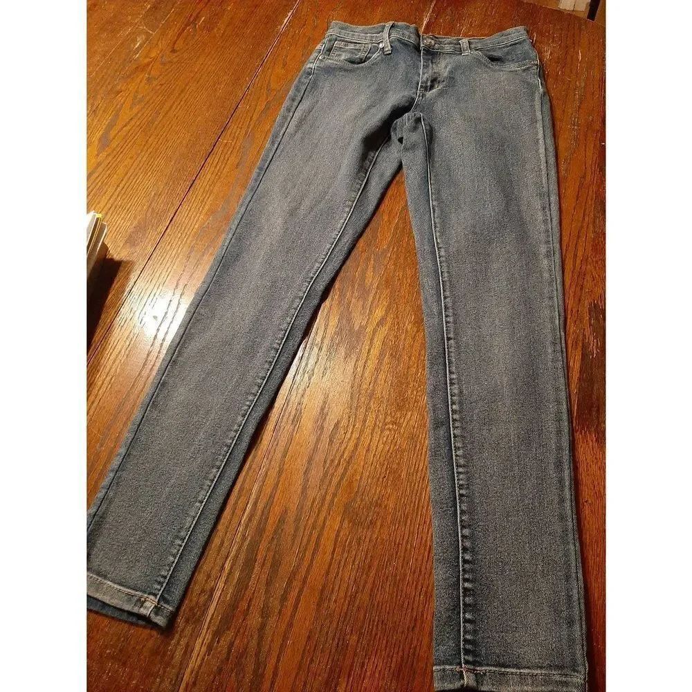 Size 2 Venus Jewel Embellished Fame Mid Rise Denim Blue Jeans Casual Pants